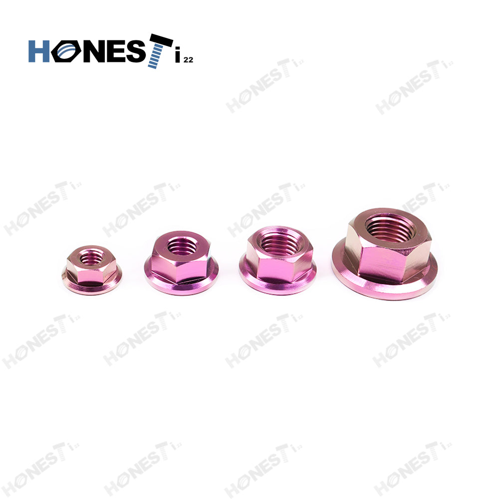 Grade 5 M8x1.25 Titanium flange nuts