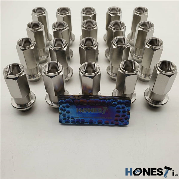 Gr5 Titanium lug nuts M14x1.5x48mm Cone Seat, Open end for KIA, Ford, Land Rover