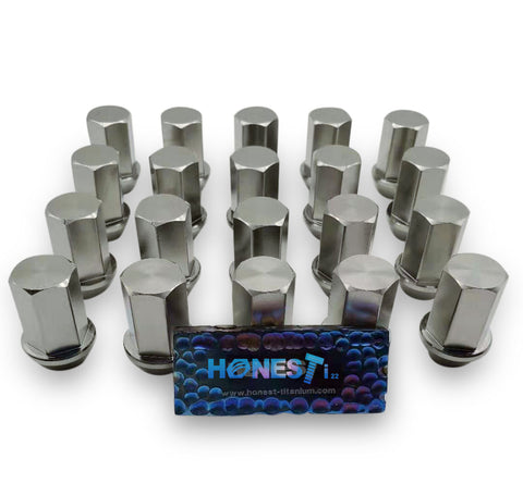 Grade 5 Titanium Lug Nuts, M12 x 1.5 x 35mm, Cone Seat , Close Ended For SMART, BUICK, MAZDA