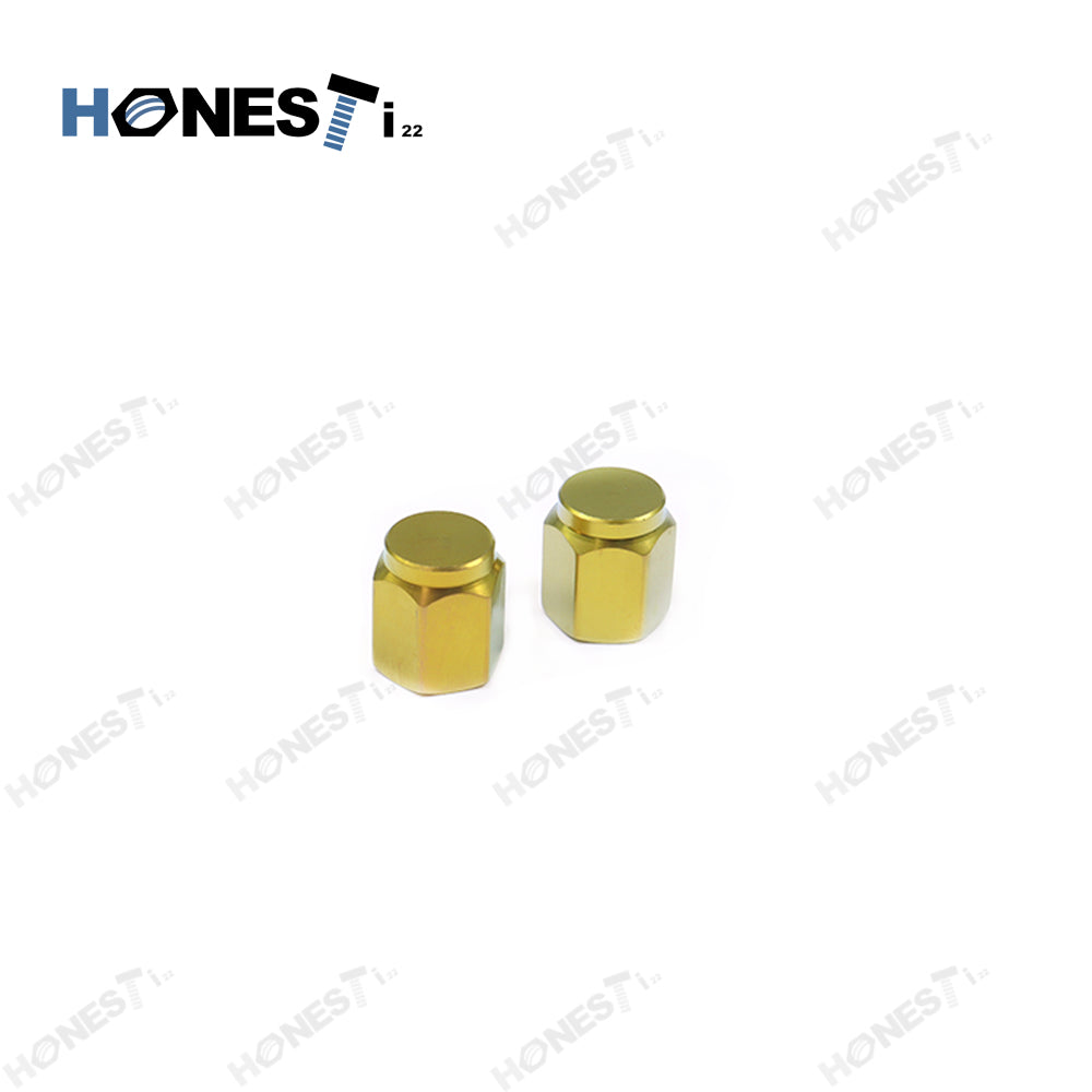 Grade 5 Ti-6Al4v Titanium valve stem caps Titanium dust caps 11mm (SET of 4pcs)