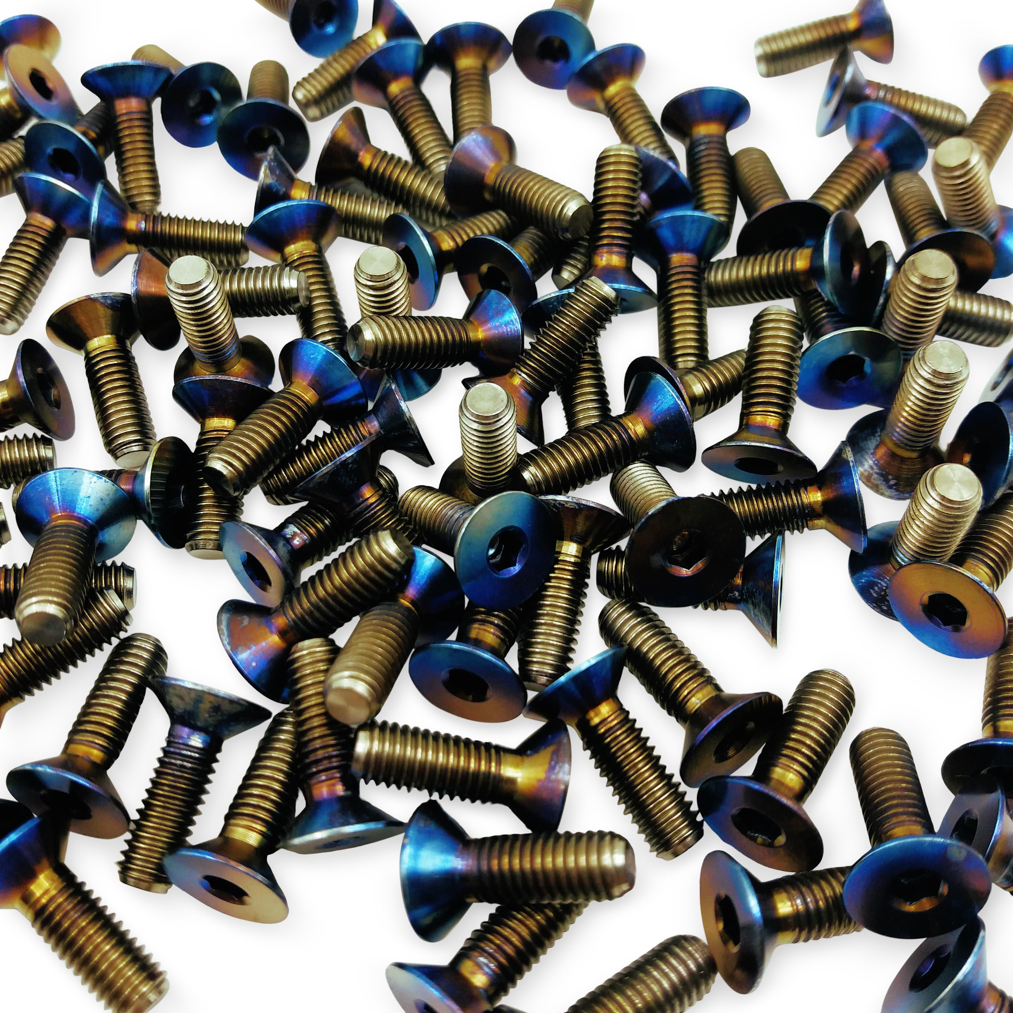 6 Bulloni T25 In Acciaio Per Volante Auto - Colore Blu Titanio, Universali, Kyostar - Foto 6